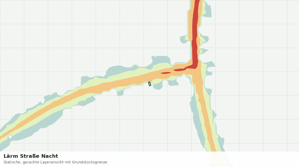 Statische Kartenansicht: Lärm Straße Nacht