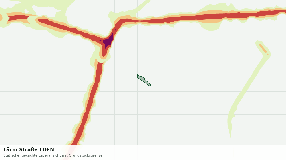 Statische Kartenansicht: Lärm Straße LDEN