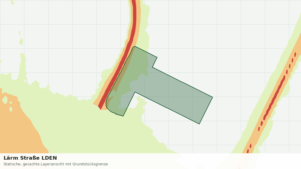 Statische Kartenansicht: Lärm Straße LDEN