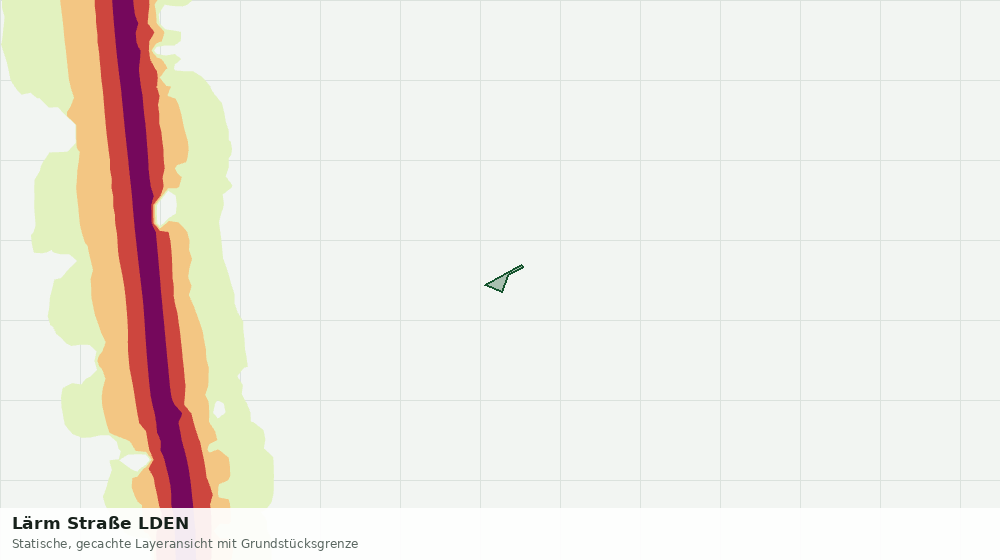 Statische Kartenansicht: Lärm Straße LDEN