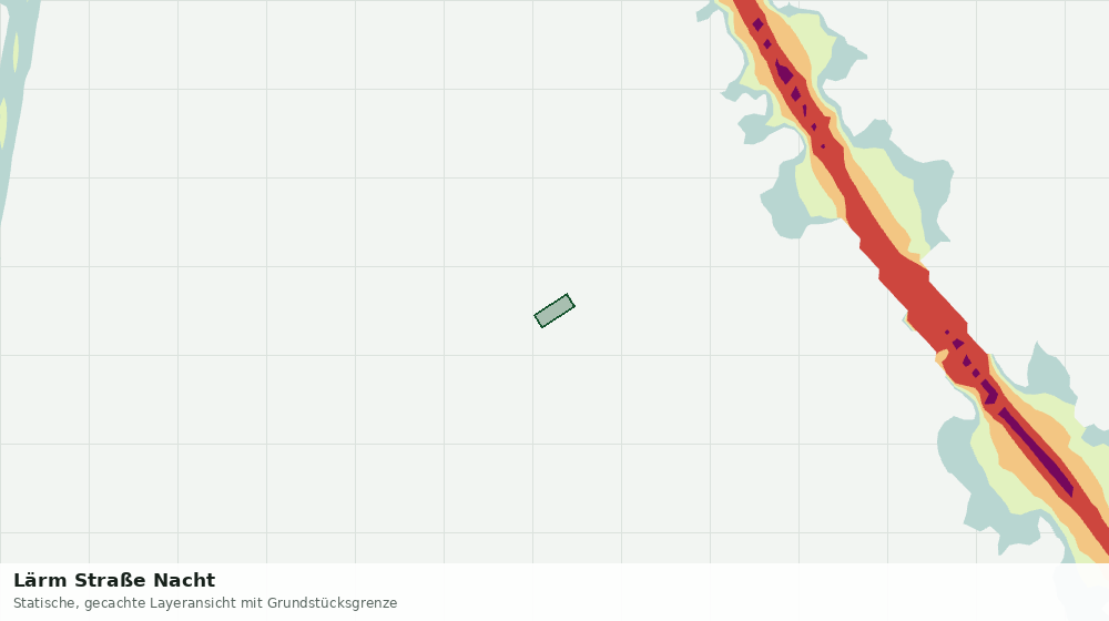 Statische Kartenansicht: Lärm Straße Nacht