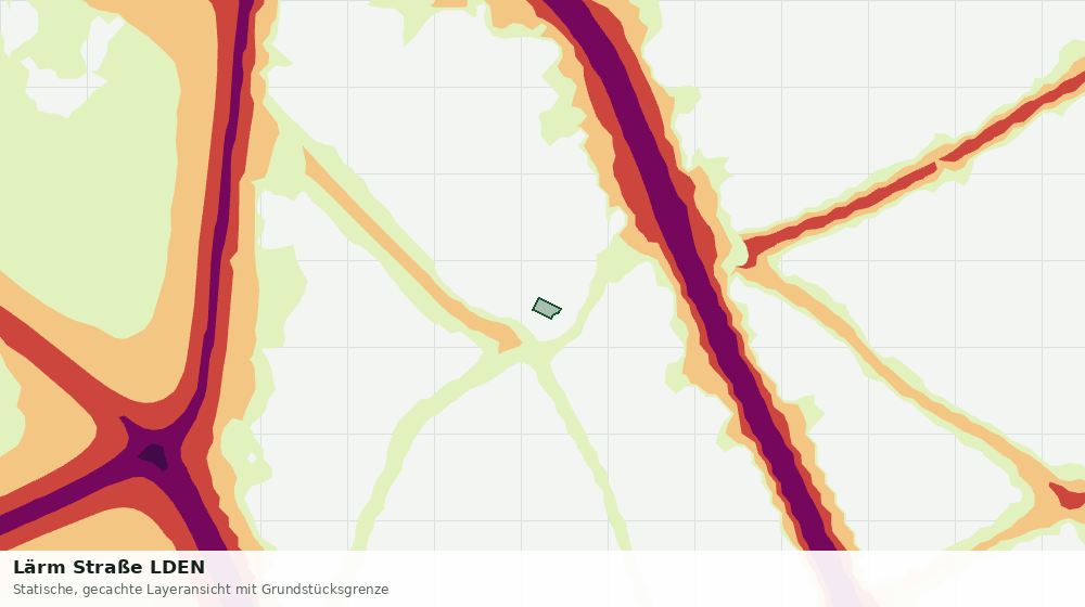 Statische Kartenansicht: Lärm Straße LDEN