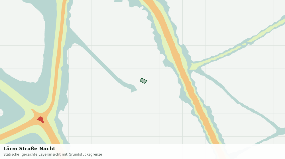 Statische Kartenansicht: Lärm Straße Nacht