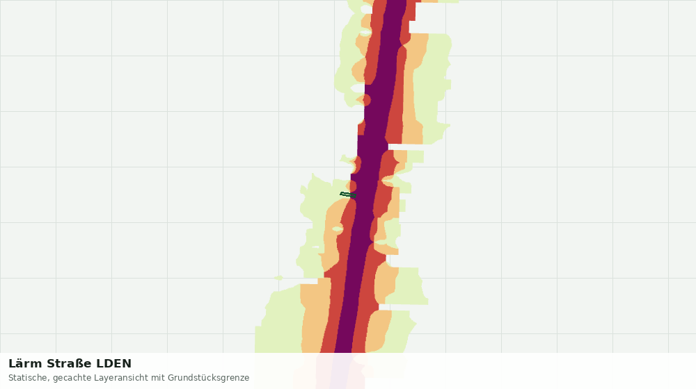 Statische Kartenansicht: Lärm Straße LDEN