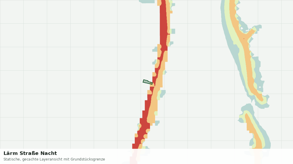 Statische Kartenansicht: Lärm Straße Nacht