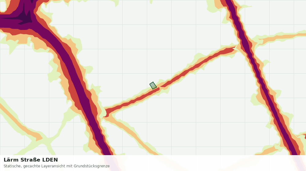 Statische Kartenansicht: Lärm Straße LDEN