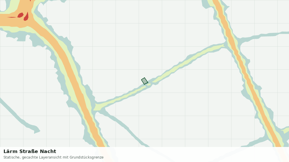 Statische Kartenansicht: Lärm Straße Nacht