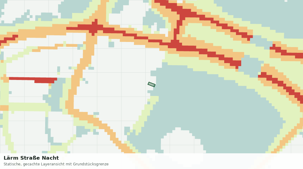 Statische Kartenansicht: Lärm Straße Nacht