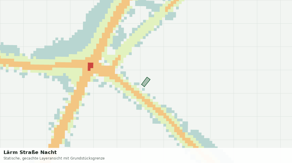 Statische Kartenansicht: Lärm Straße Nacht