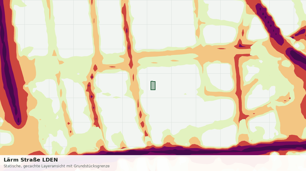Statische Kartenansicht: Lärm Straße LDEN