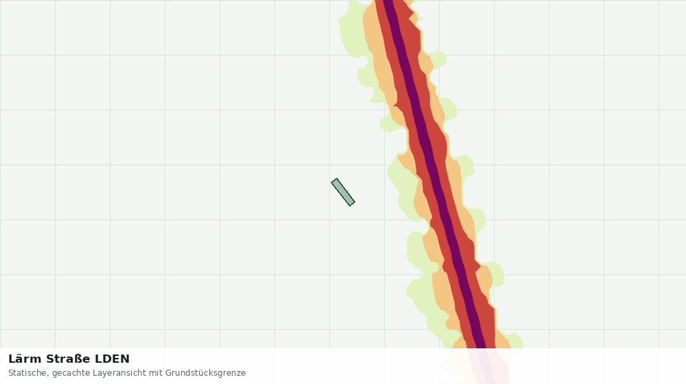 Statische Kartenansicht: Lärm Straße LDEN