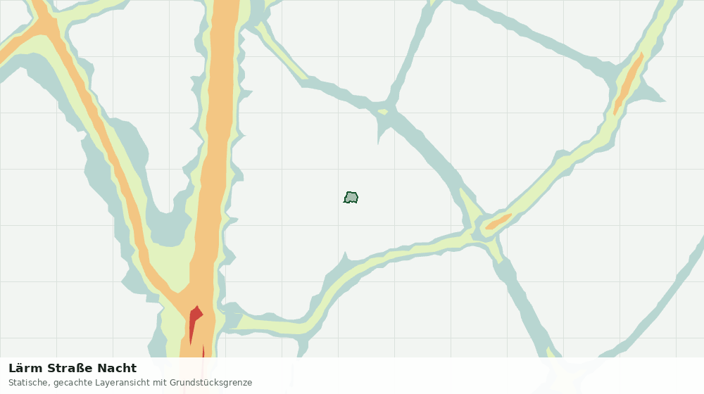 Statische Kartenansicht: Lärm Straße Nacht