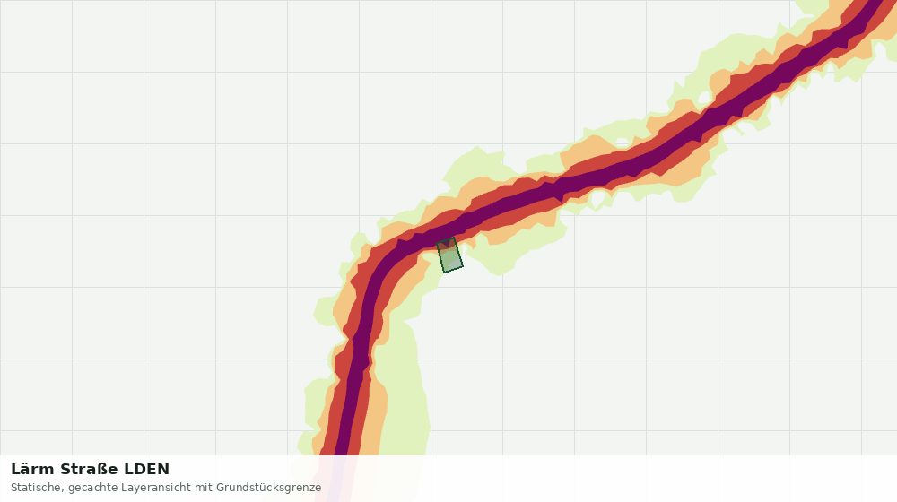 Statische Kartenansicht: Lärm Straße LDEN