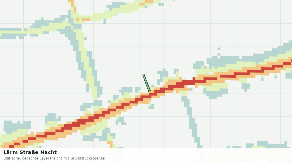Statische Kartenansicht: Lärm Straße Nacht