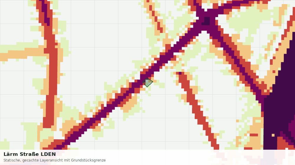 Statische Kartenansicht: Lärm Straße LDEN