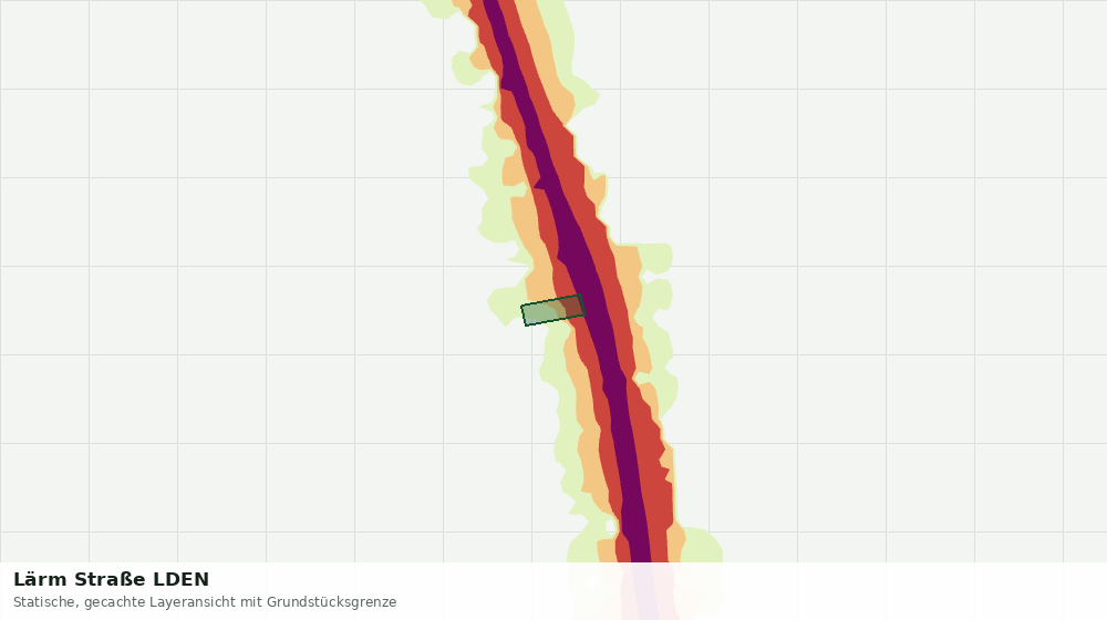 Statische Kartenansicht: Lärm Straße LDEN