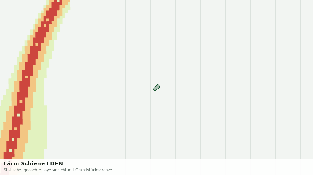Statische Kartenansicht: Lärm Schiene LDEN