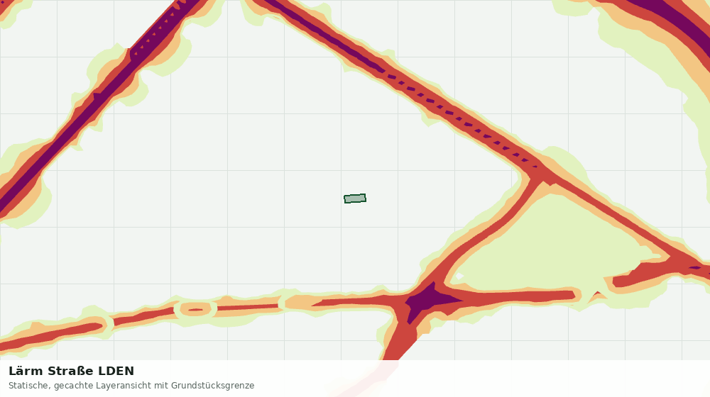 Statische Kartenansicht: Lärm Straße LDEN