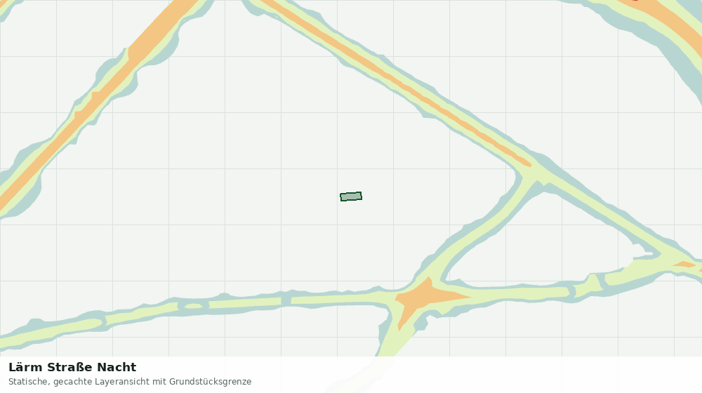 Statische Kartenansicht: Lärm Straße Nacht