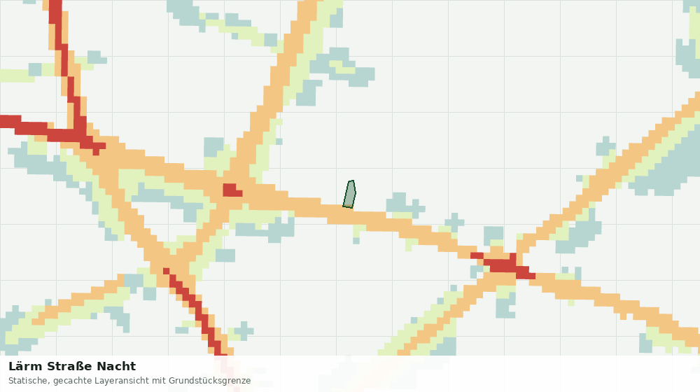 Statische Kartenansicht: Lärm Straße Nacht