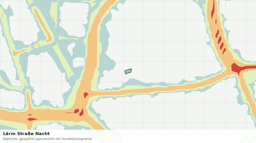 Statische Kartenansicht: Lärm Straße Nacht