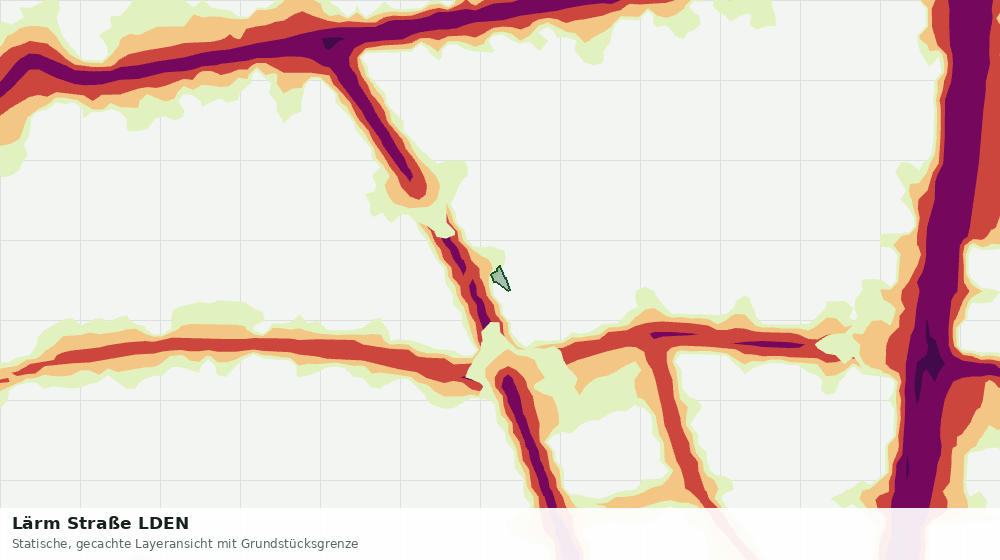 Statische Kartenansicht: Lärm Straße LDEN