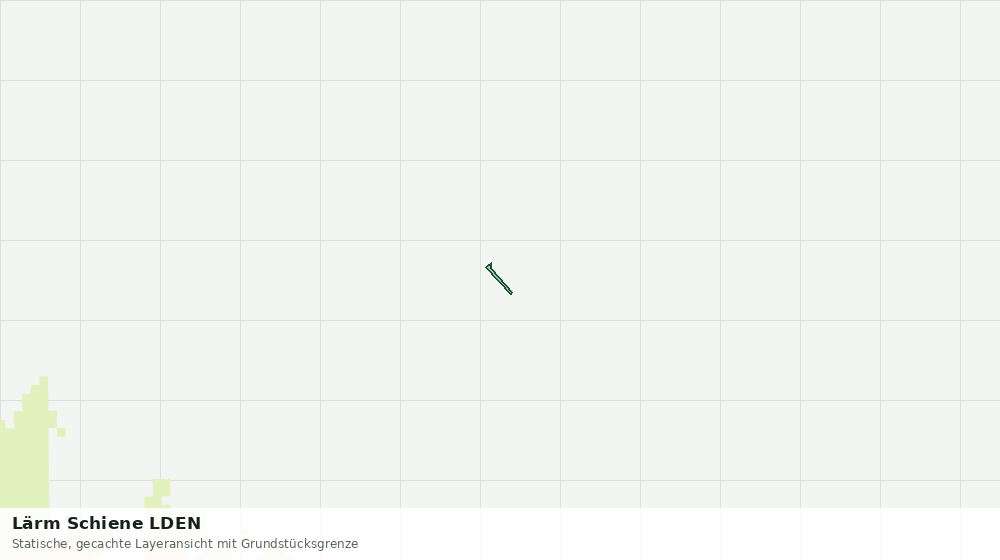 Statische Kartenansicht: Lärm Schiene LDEN