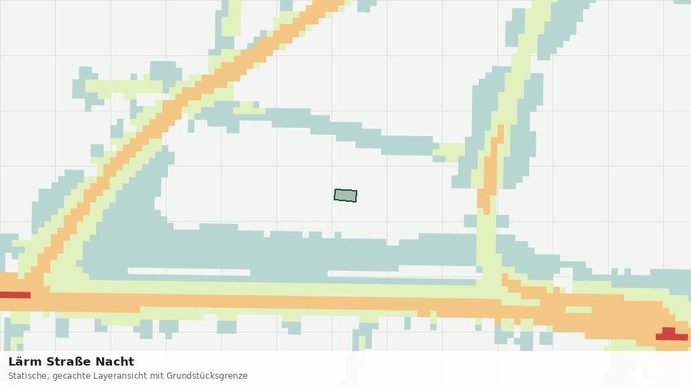 Statische Kartenansicht: Lärm Straße Nacht