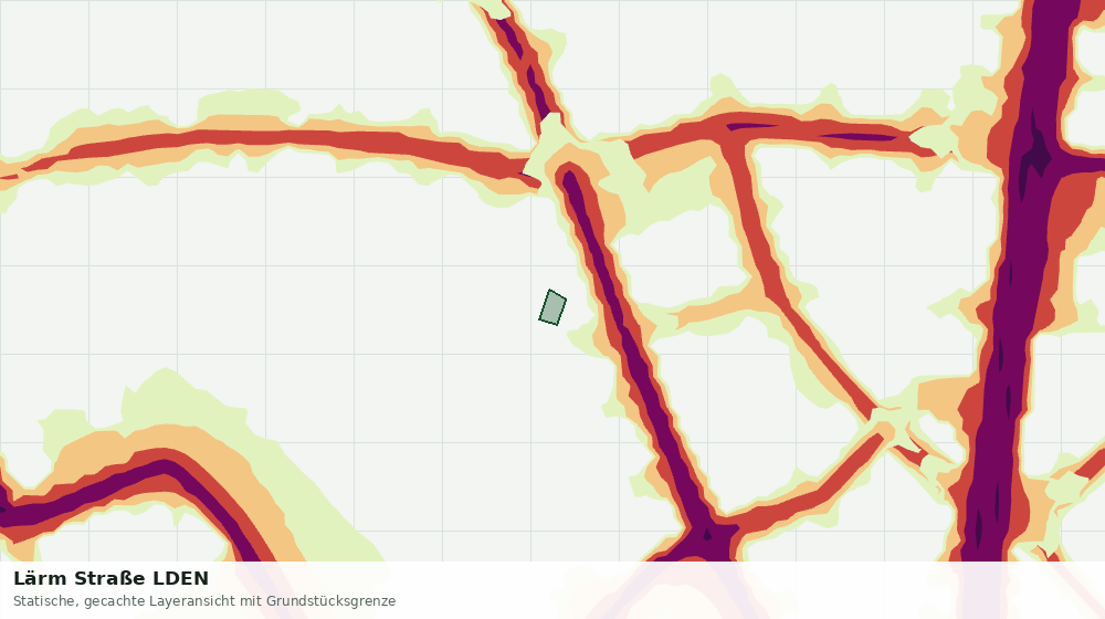 Statische Kartenansicht: Lärm Straße LDEN