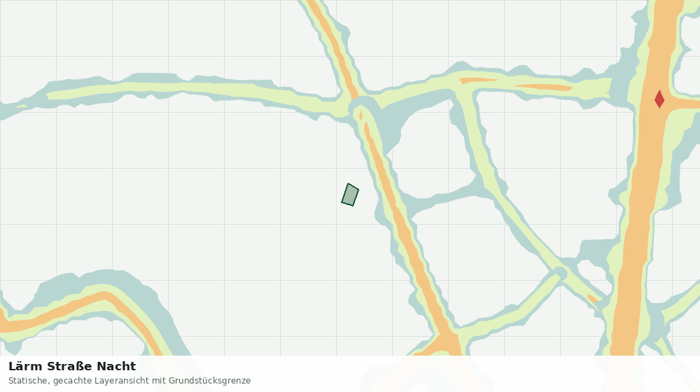 Statische Kartenansicht: Lärm Straße Nacht