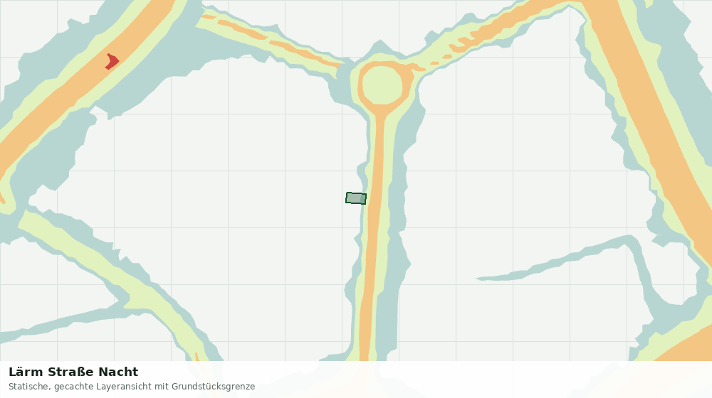 Statische Kartenansicht: Lärm Straße Nacht