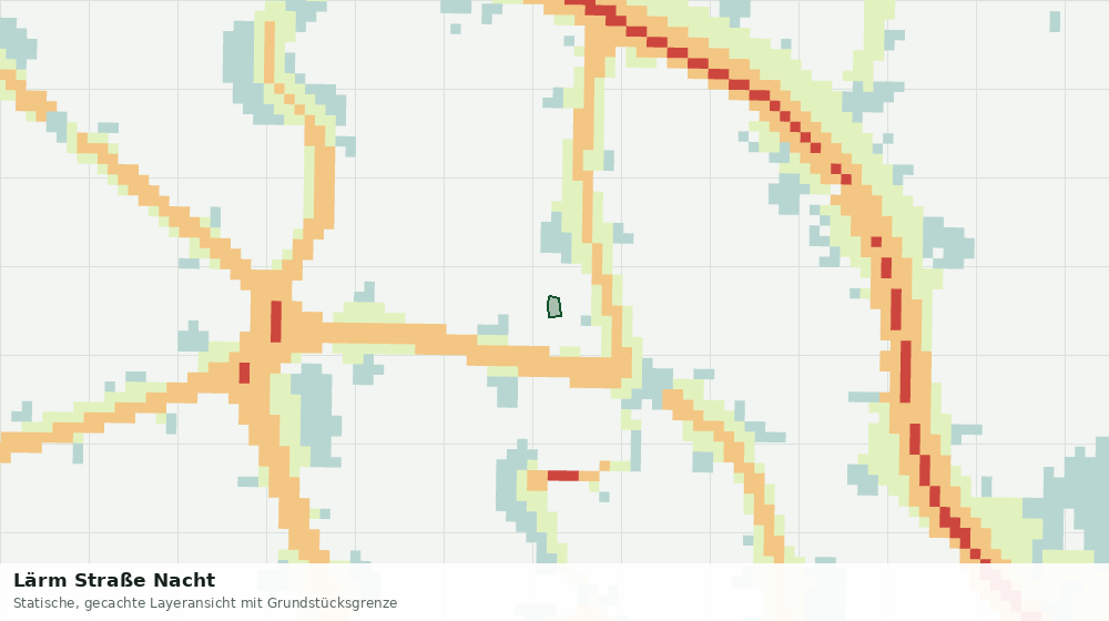 Statische Kartenansicht: Lärm Straße Nacht