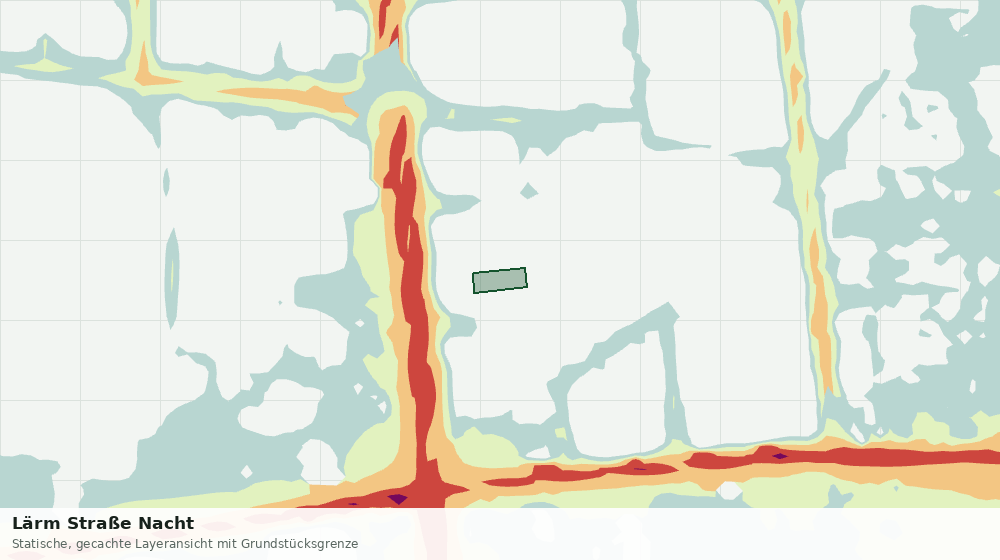 Statische Kartenansicht: Lärm Straße Nacht