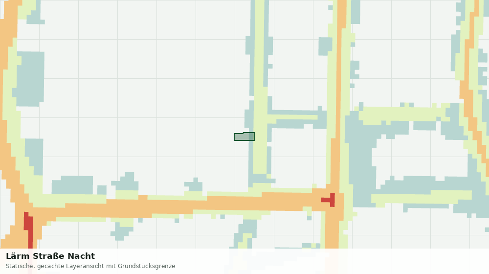 Statische Kartenansicht: Lärm Straße Nacht