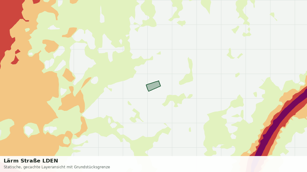 Statische Kartenansicht: Lärm Straße LDEN