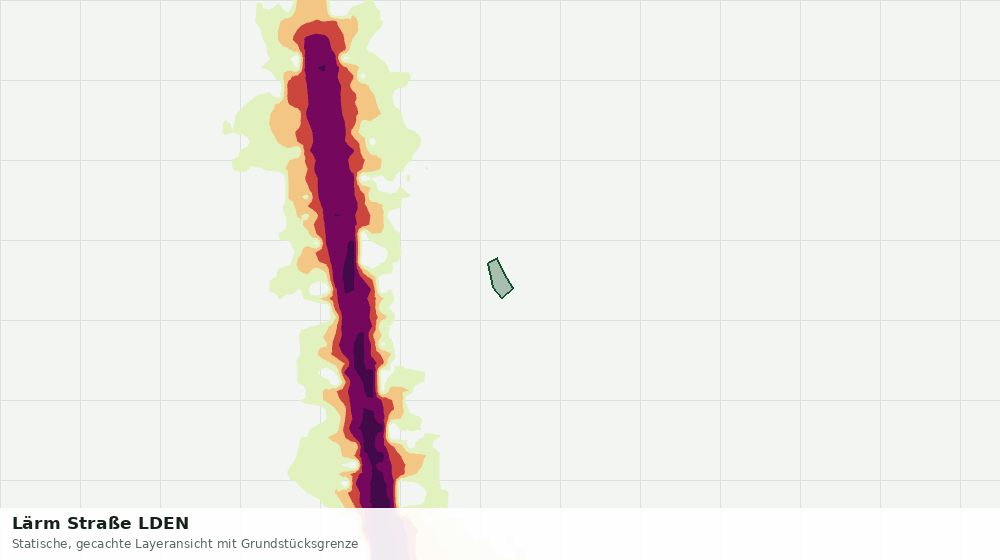 Statische Kartenansicht: Lärm Straße LDEN