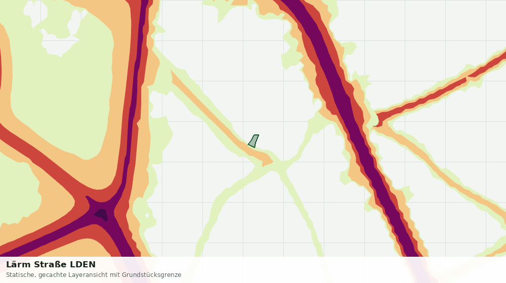 Statische Kartenansicht: Lärm Straße LDEN