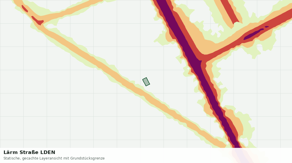 Statische Kartenansicht: Lärm Straße LDEN