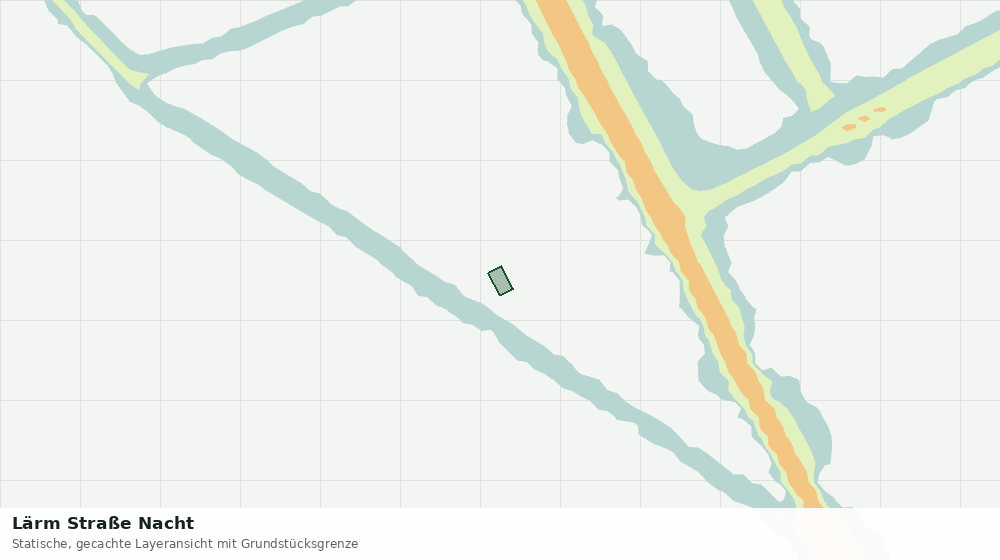 Statische Kartenansicht: Lärm Straße Nacht