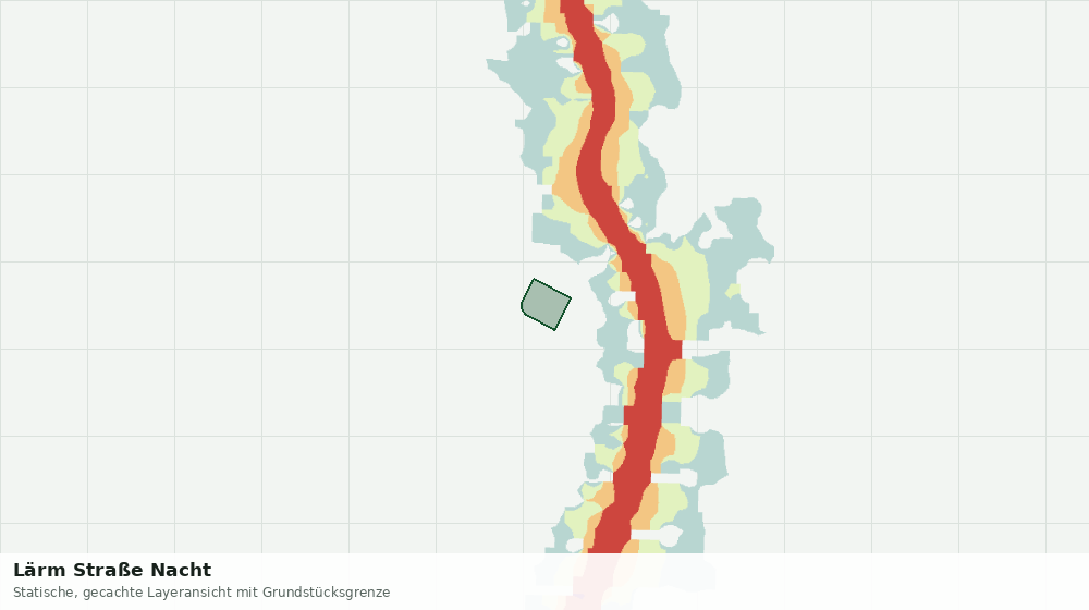 Statische Kartenansicht: Lärm Straße Nacht