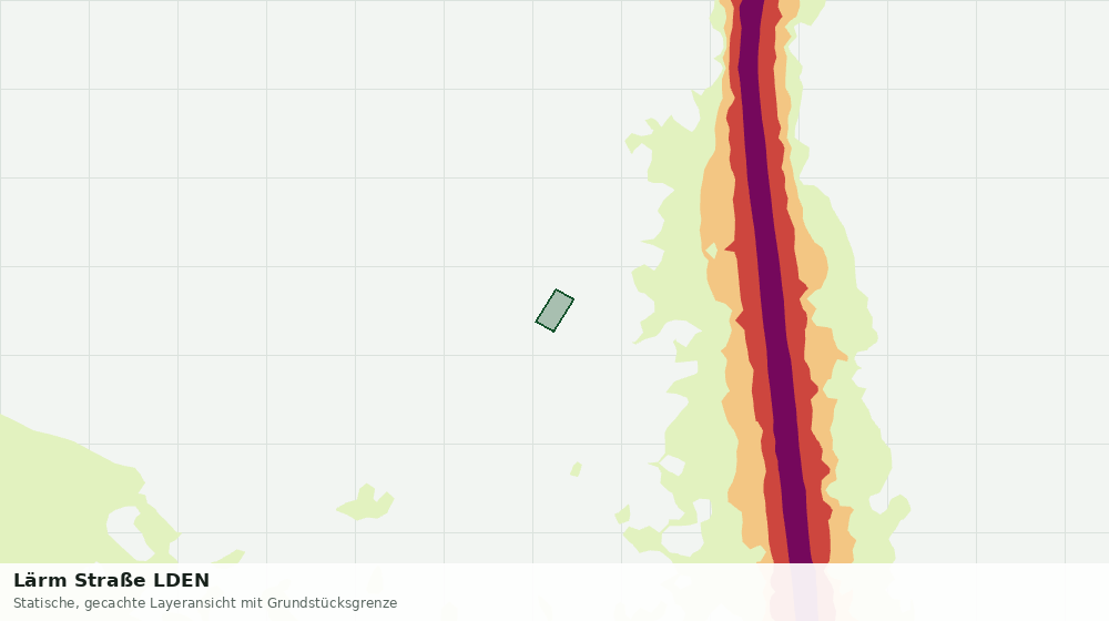 Statische Kartenansicht: Lärm Straße LDEN