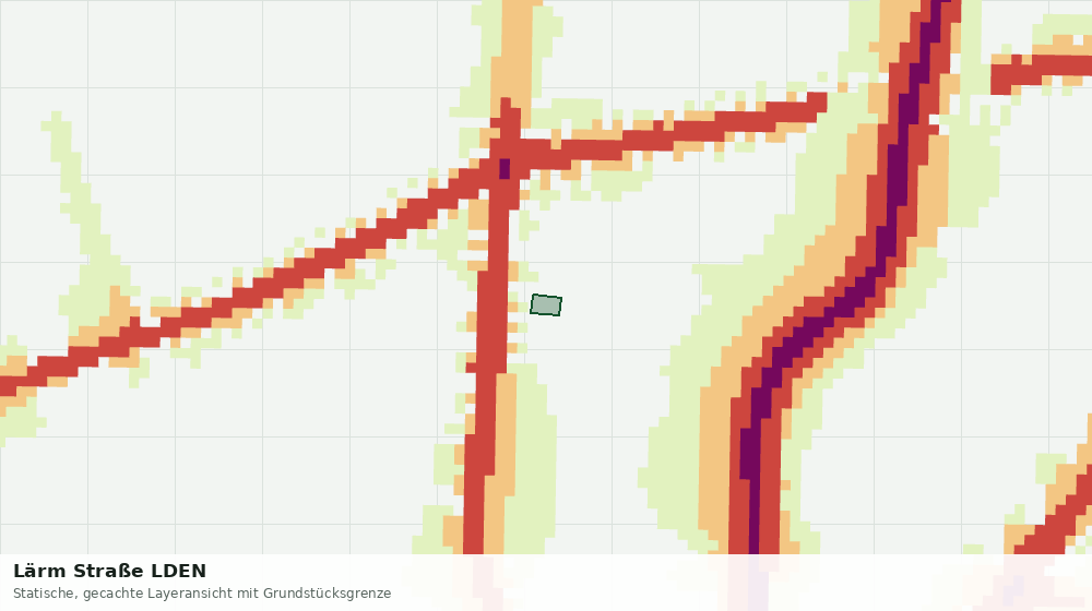 Statische Kartenansicht: Lärm Straße LDEN