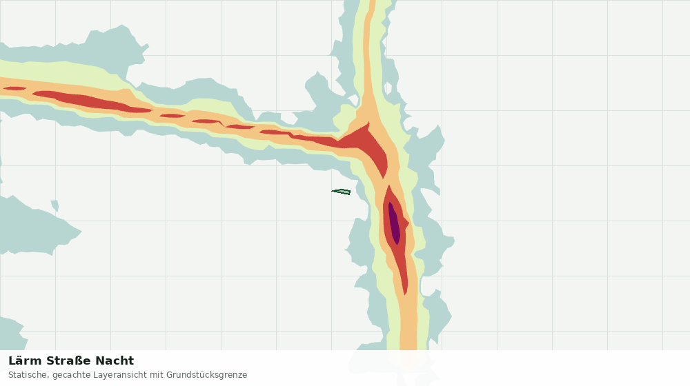 Statische Kartenansicht: Lärm Straße Nacht