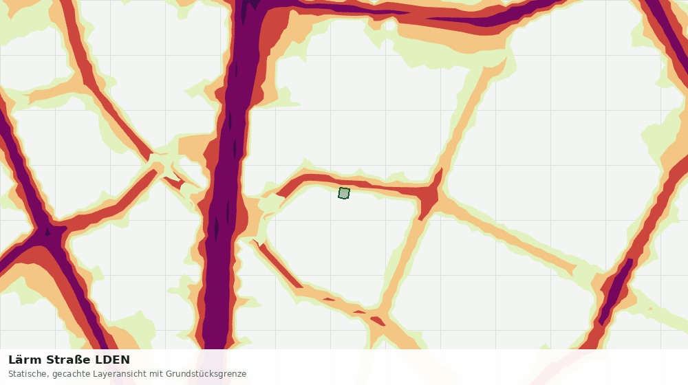 Statische Kartenansicht: Lärm Straße LDEN
