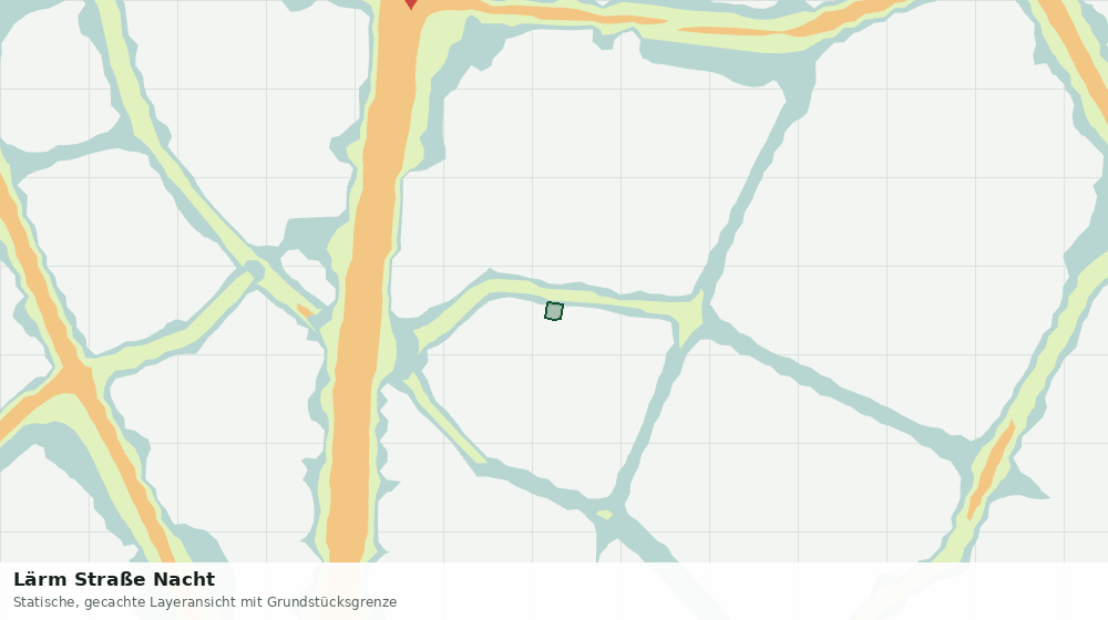 Statische Kartenansicht: Lärm Straße Nacht