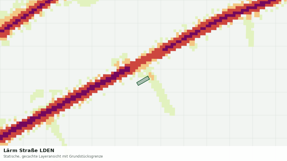 Statische Kartenansicht: Lärm Straße LDEN