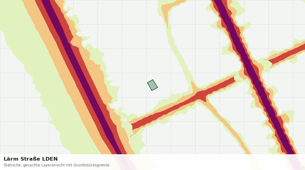 Statische Kartenansicht: Lärm Straße LDEN
