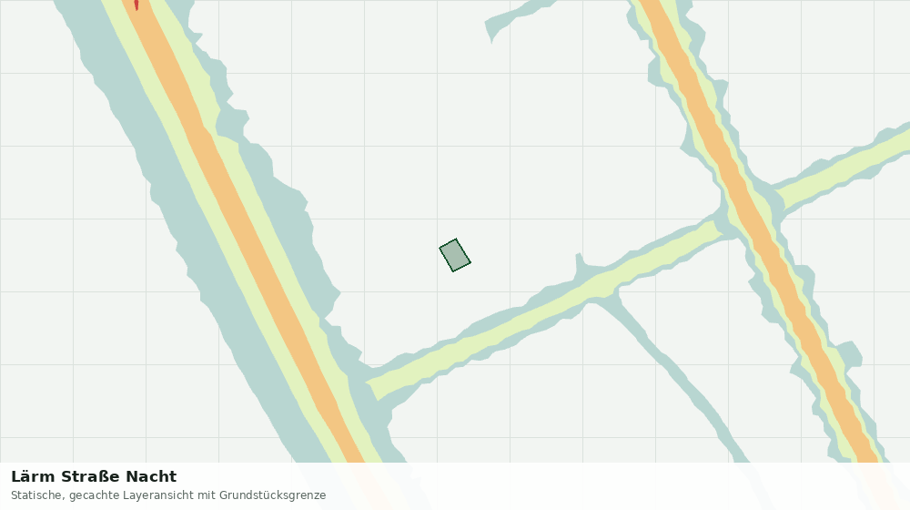 Statische Kartenansicht: Lärm Straße Nacht