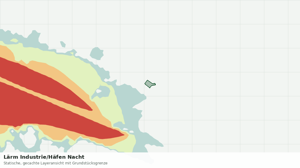 Statische Kartenansicht: Lärm Industrie/Häfen Nacht