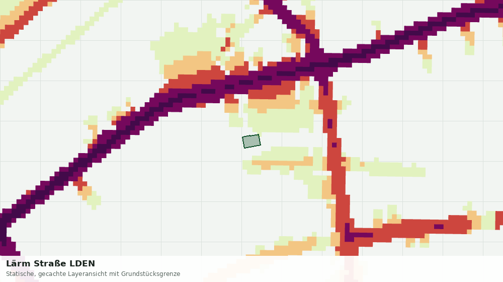 Statische Kartenansicht: Lärm Straße LDEN